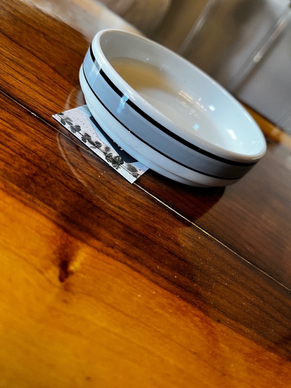 Vintage Steelite Mod Grey Stripe Coaster / Catchall